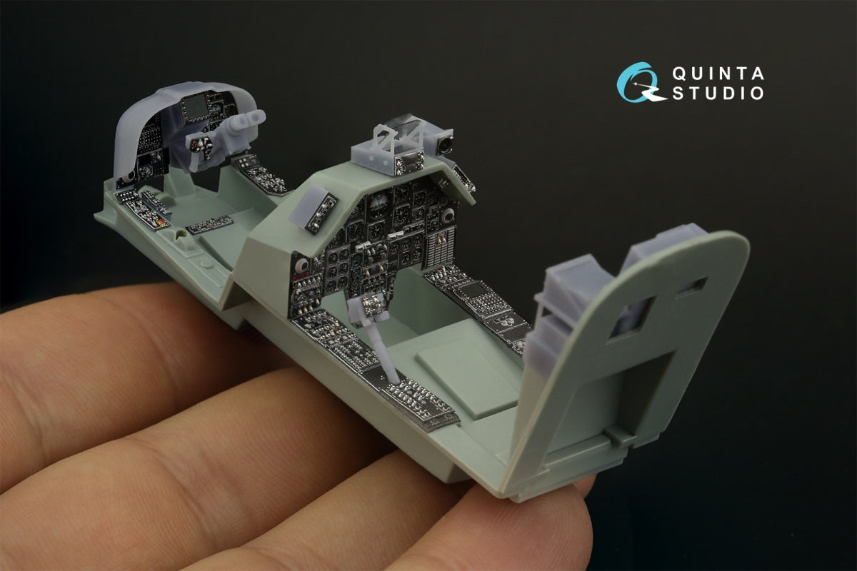 Intérieur coloré imprimé en 3D sur papier décalcomanie (Academy) pour Quinta Studio QD+35121 AH-1W (avec pièces en résine imprimées en 3D) à l&amp;#39;échelle 1/35 – image 12