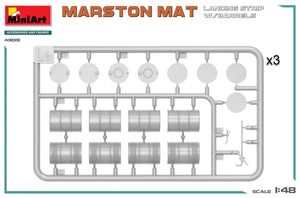 MiniArt 49019 PISTE D&amp;#39;ATTERRISSAGE MARSTON MAT avec BARILS 1/48 – immagine 3