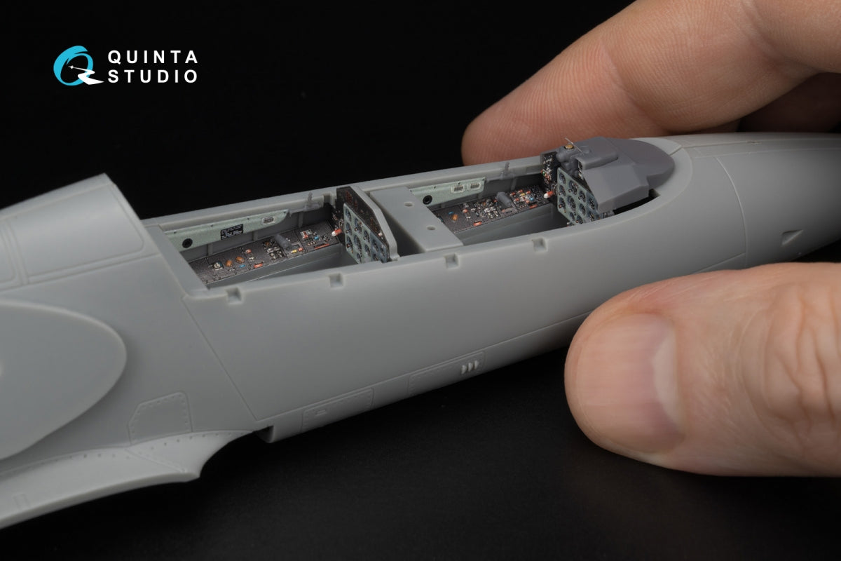 Quinta Studio QDS+48603 L-39ZA 3D-Printed &amp; coloured Interior on decal paper ( Trumpeter )( Small version )( with 3D-printed resin parts ) 1/48