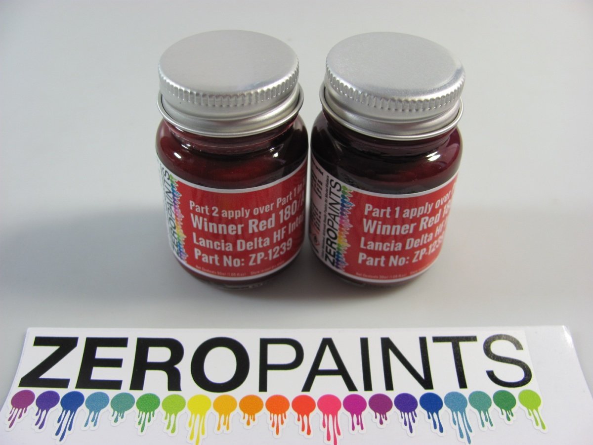 Peinture métallisée Zero Paints ZP-1039-180/A Lancia Delta HF Integrale Rouge Gagnant (nacré) 2 x 30 ml