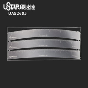 Règle souple à espacement proportionnel des trous U-Star UA-92605 (pour surface courbe)