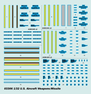 Trumpeter 03306 US Aircraft Weapons: Missiles 1/32 – zdjęcie 2