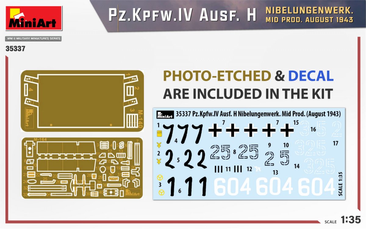 MiniArt 35337 Pz.Kpfw.IV Ausf. H NIBELUNGENWERK. MOYENNE PROD. AOÛT 1943 1/35 – image 2