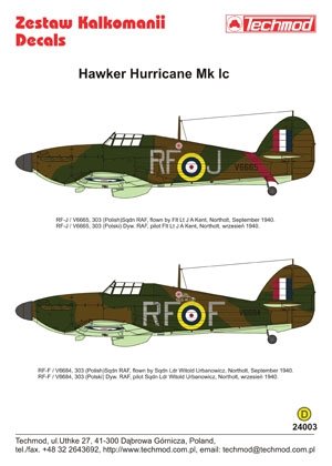 Techmod 24003 - Hawker Hurricane Mk I 1/24 – Bild 2