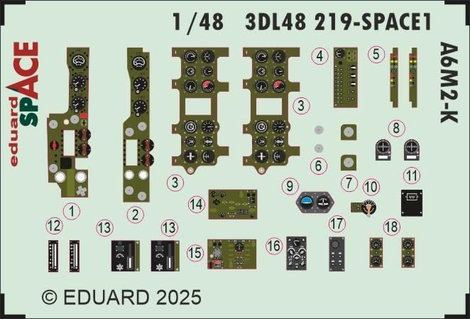 Eduard 3DL48219 A6M2-K SPACE EDUARD 1/48 – zdjęcie 3