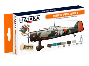 Hataka HTK-CS107 Ensemble de peinture AF néerlandais WW2 vol.1 (6x17ml)