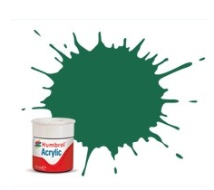 Humbrol AB0030 30 Peinture acrylique mate vert foncé 14 ml