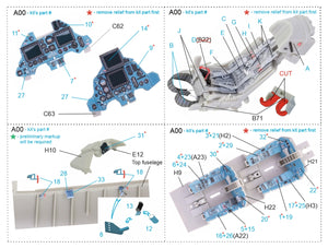 Intérieur imprimé en 3D et coloré sur papier décalcomanie Quinta Studio QD48212 Su-30MKK (KittyHawk) 1/48 – image 2