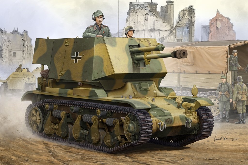 Hobby Boss 83807 4.7 cm Pak(t) Sfl.auf Fgst. Pz.Kpfw.35 R 731(f) 1/35