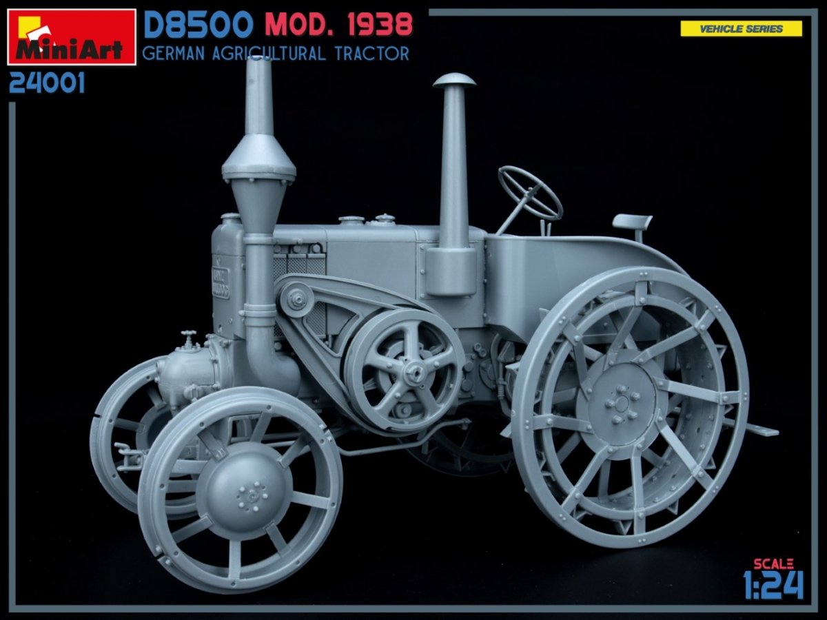 MiniArt 24001 Tracteur agricole allemand D8500 modèle 1938, échelle 1/24 – Bild 12