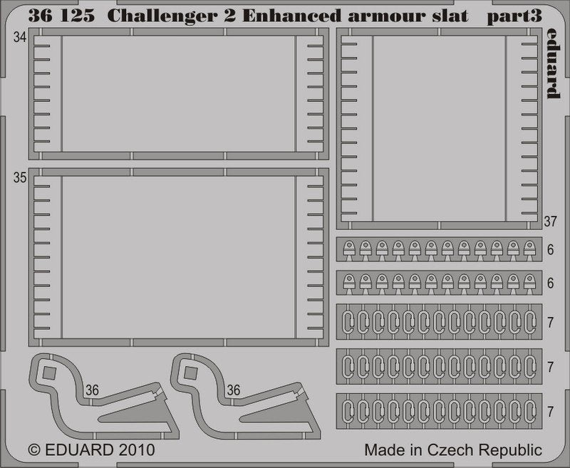 Eduard 36125 Challenger 2 Blindage renforcé à lames 1/35 Trumpeter – immagine 3