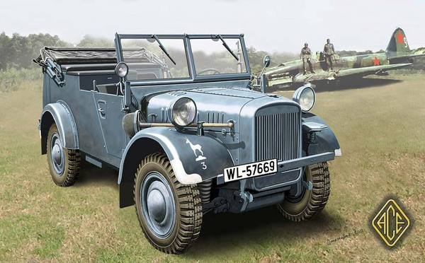 ACE 72511 Allemand Einheits-Pkw Kfz.2 - signaux véhicule automobile (1/72)