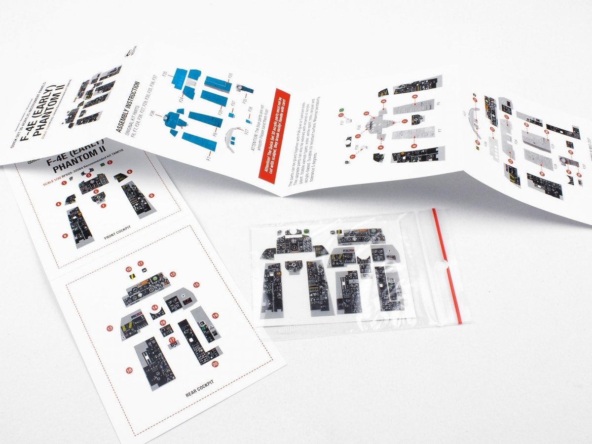 Red Fox Studio QS-32084 F-4E (PREMIÈRE VERSION) PHANTOM II Tamiya 1/32 – imagen 3