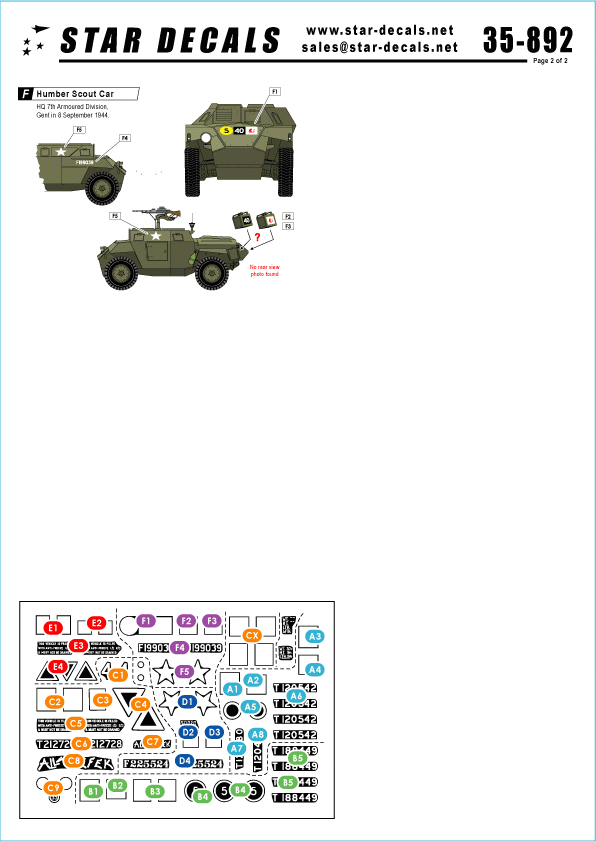 Star Decals 35-892 Rats du désert en Europe du Nord-Ouest 1/35 – image 2