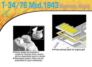 Dragon 7268 T-34/76 Mod.1943 Armée allemande (1/72) – immagine 5