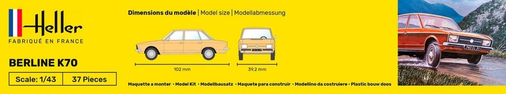 Heller 56176 Kit de démarrage - Berline K70 1/43 – immagine 5