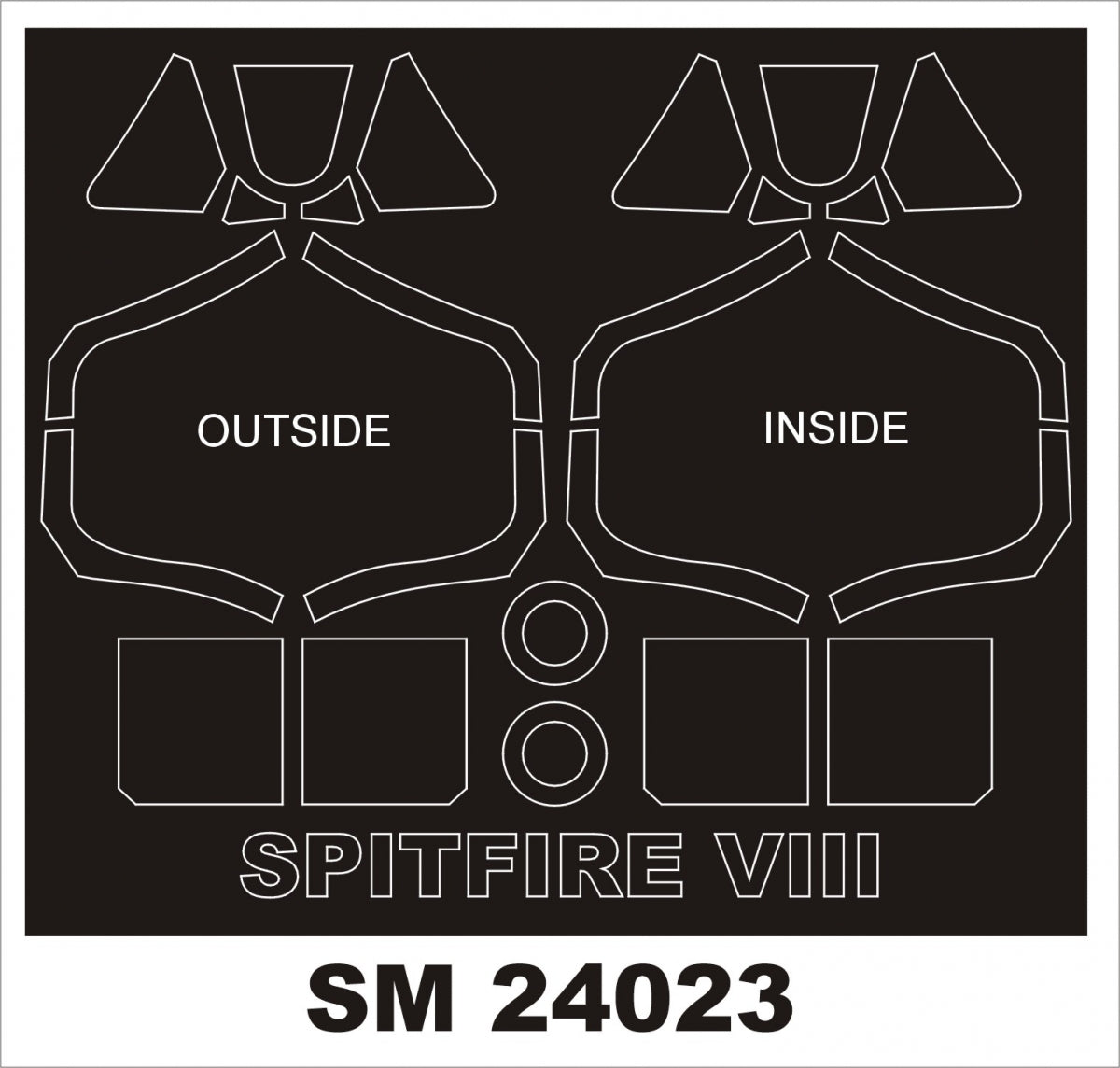 Montex SM24023 SPITFIRE VIII pour AIRFIX 1/24