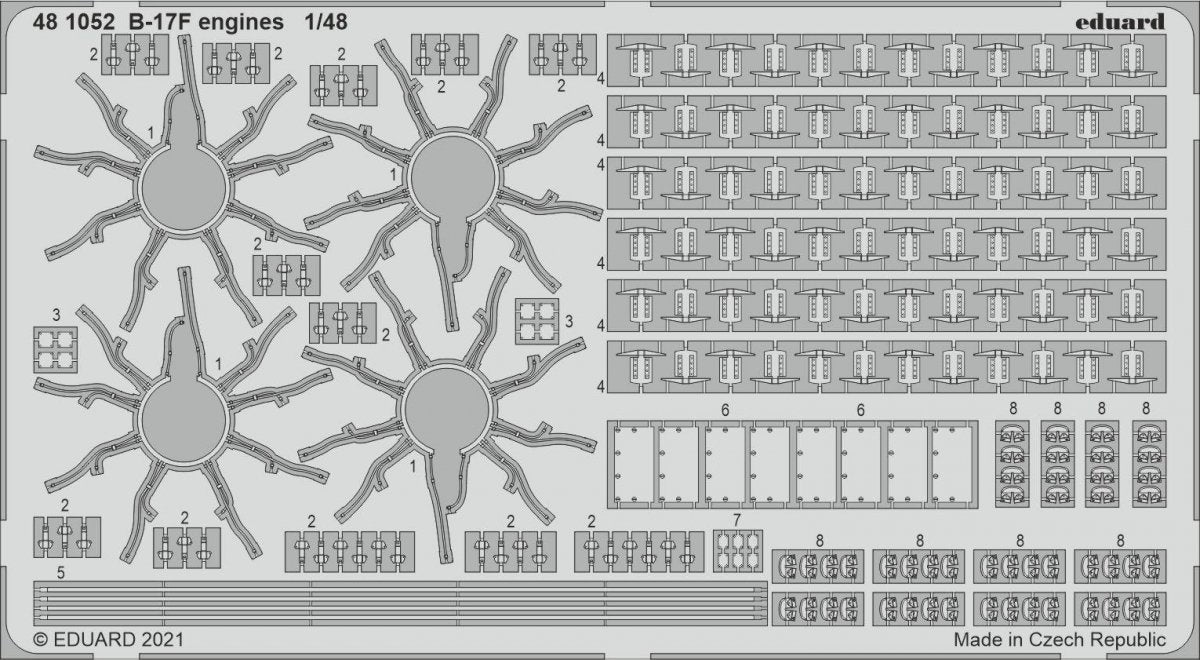 Moteurs Eduard 481052 B-17F HKM 1/48