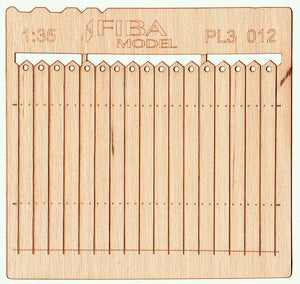 Maquette PL3-012 Clôture en bois type 12 Clôture en bois 1/35