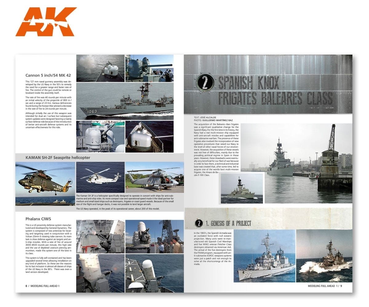AK Interactive AK098 MODÉLISATION COMPLÈTE 1 / CLASSE KNOX &amp;amp; BALEARES EN – image 7