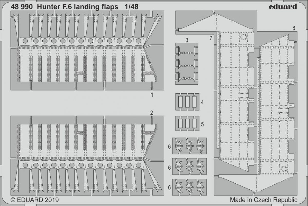 Eduard 48990 Hunter F.6 volets d'atterrissage 1/48 AIRFIX