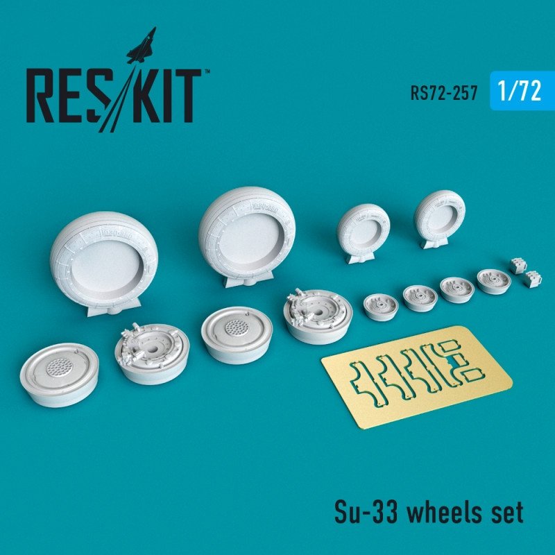 RESKIT RS72-0257 Jeu de roues Su-33 1/72