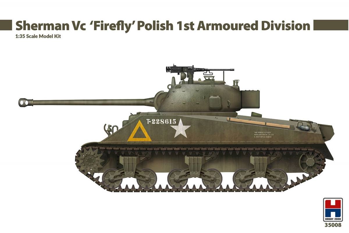 Hobby 2000 35008 Sherman Vc 'Firefly' Polish 1st Armored Division (Rye Field Models + Cartograf) 1/35