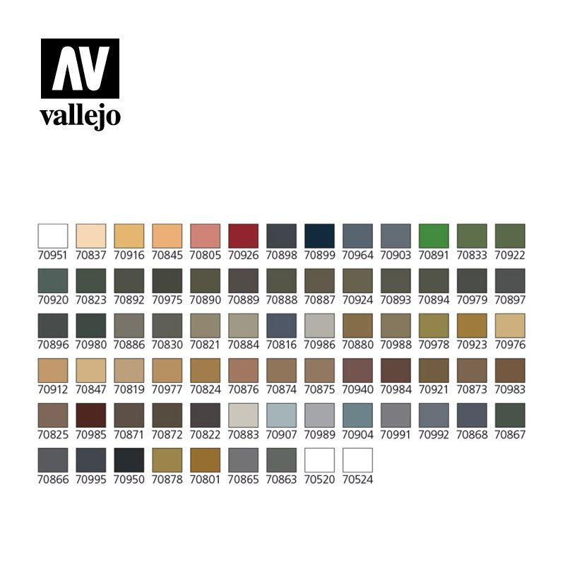 Coffret de peinture pour maquettes militaires Vallejo 70173 avec étui de rangement en plastique – imagen 3