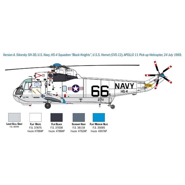 Italeri 1433 SH-3D Sea King Atterrissage sur la Lune 50e anniversaire 1/72 – Bild 4