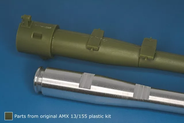 RB Model 35B126 French 155mm L/33 Barrel for French self-propelled howitzer AMX 13/155 Mk F3 dedicated to Heller kit (81151) 1/35 – zdjęcie 4