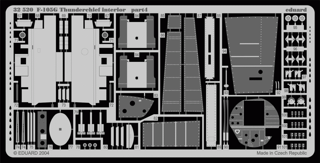 Intérieur du F-105G Eduard 32520 au 1/32 TRUMPETER