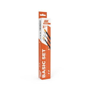 AK Interactive AKB104 ENSEMBLE DE BALAIS DE BASE – immagine 2
