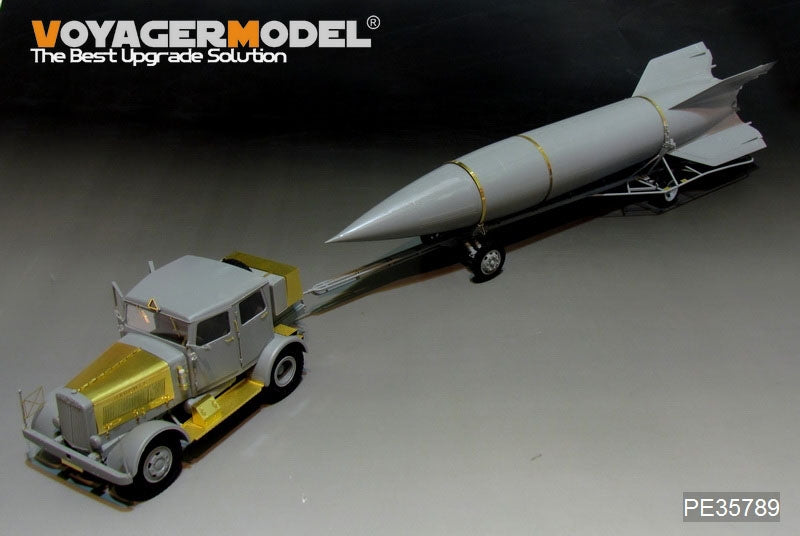 Voiture militaire Hanomag SS100 de la Seconde Guerre mondiale avec transporteur de roquettes V2, modèle Voyager PE35789, pour TAKOM 2110, échelle 1/35 – image 3