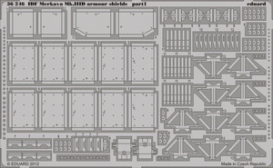 Eduard 36246 Tsahal Merkava Mk. Boucliers d&amp;#39;armure IIID 1/35 Meng