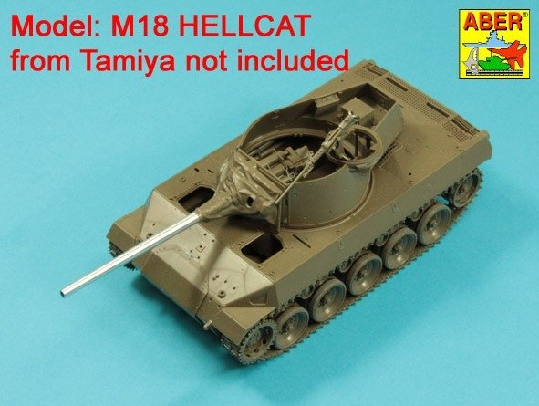Aber 35L-325 76mm M1A1 Barrel for M18 Helcat Assault Gun 1/35 – image 7