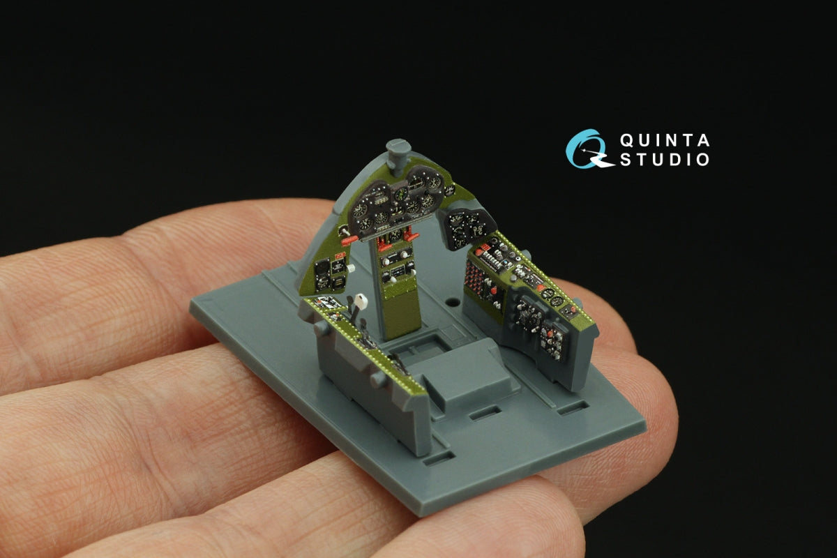 Intérieur coloré imprimé en 3D sur papier décalcomanie Quinta Studio QD48427 F6F-5 Hellcat (Eduard) 1/48 – immagine 9