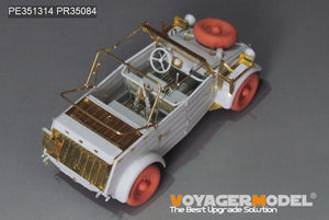 Kit de mise à niveau Voyager Model PE351314 pour Kubelwagen Type 82 (version troupes d&amp;#39;Afrique) de la Seconde Guerre mondiale, compatible avec le modèle MENG VS-015 au 1/35. – image 4
