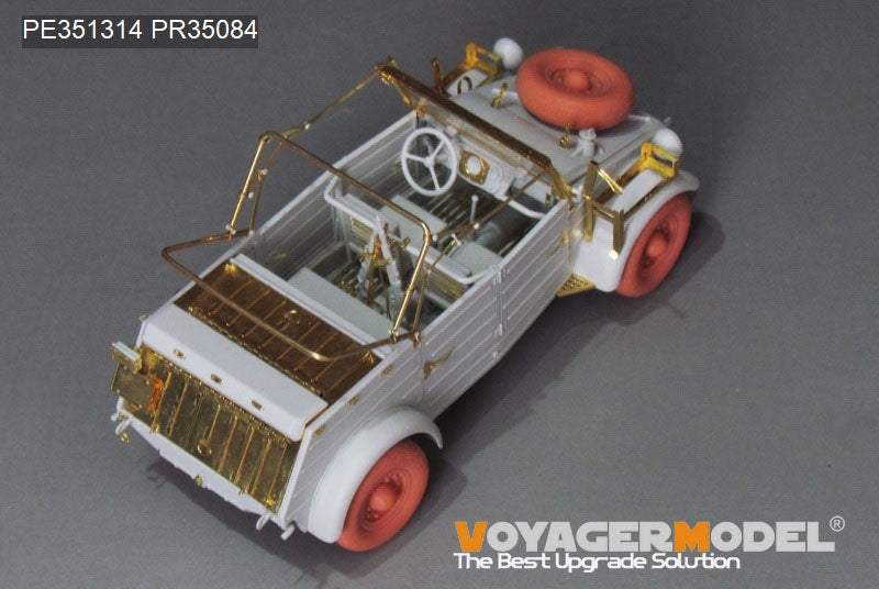 Kit de mise à niveau Voyager Model PE351314 pour Kubelwagen Type 82 (version troupes d&amp;#39;Afrique) de la Seconde Guerre mondiale, compatible avec le modèle MENG VS-015 au 1/35. – image 4