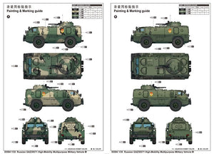 Trumpeter 05594 Véhicule militaire polyvalent à haute mobilité russe GAZ39371 (1/35) – Bild 2