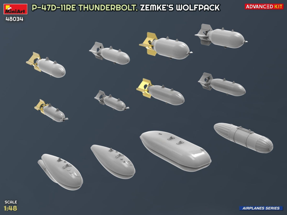 MiniArt 48034 P-47D-11RE Thunderbolt. Zemke&amp;#39;s Wolfpack. Advanced Kit 1/48 – zdjęcie 16