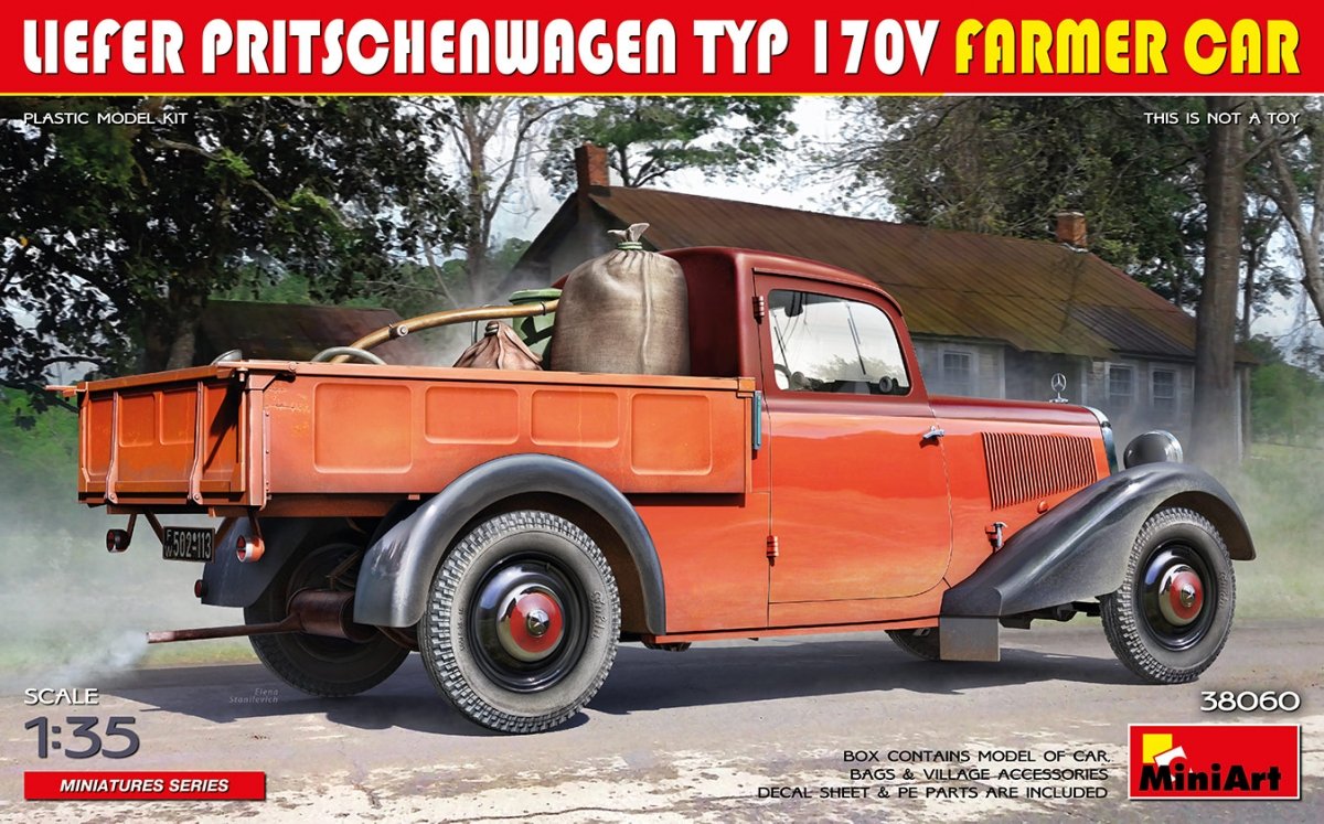 MiniArt 38060 LIEFER PRITSCHENWAGEN TYP 170V VOITURE AGRICOLE 1/35