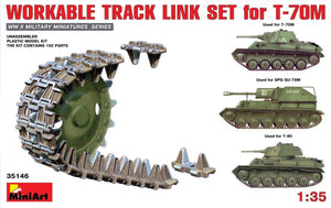MiniArt 35146 Kit de chenilles fonctionnelles pour T-70M 1/35