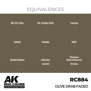 AK Interactive RC884 Olive Drab Faded 17 ml – zdjęcie 3