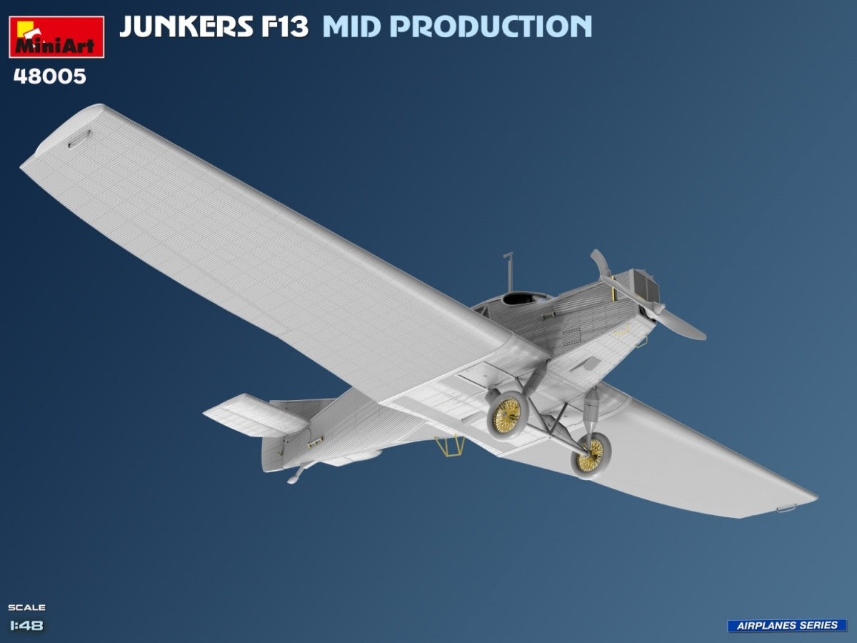 MiniArt 48005 Junkers F13. Milieu de production. Service allemand, polonais, suisse 1/48 – image 5