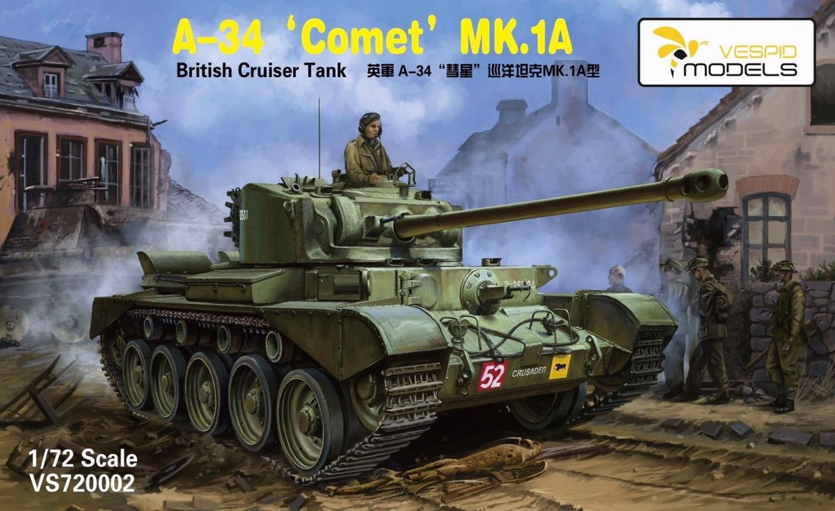 Maquette Vespid Models VS720004 A-34 Comet MK.1B 1/72