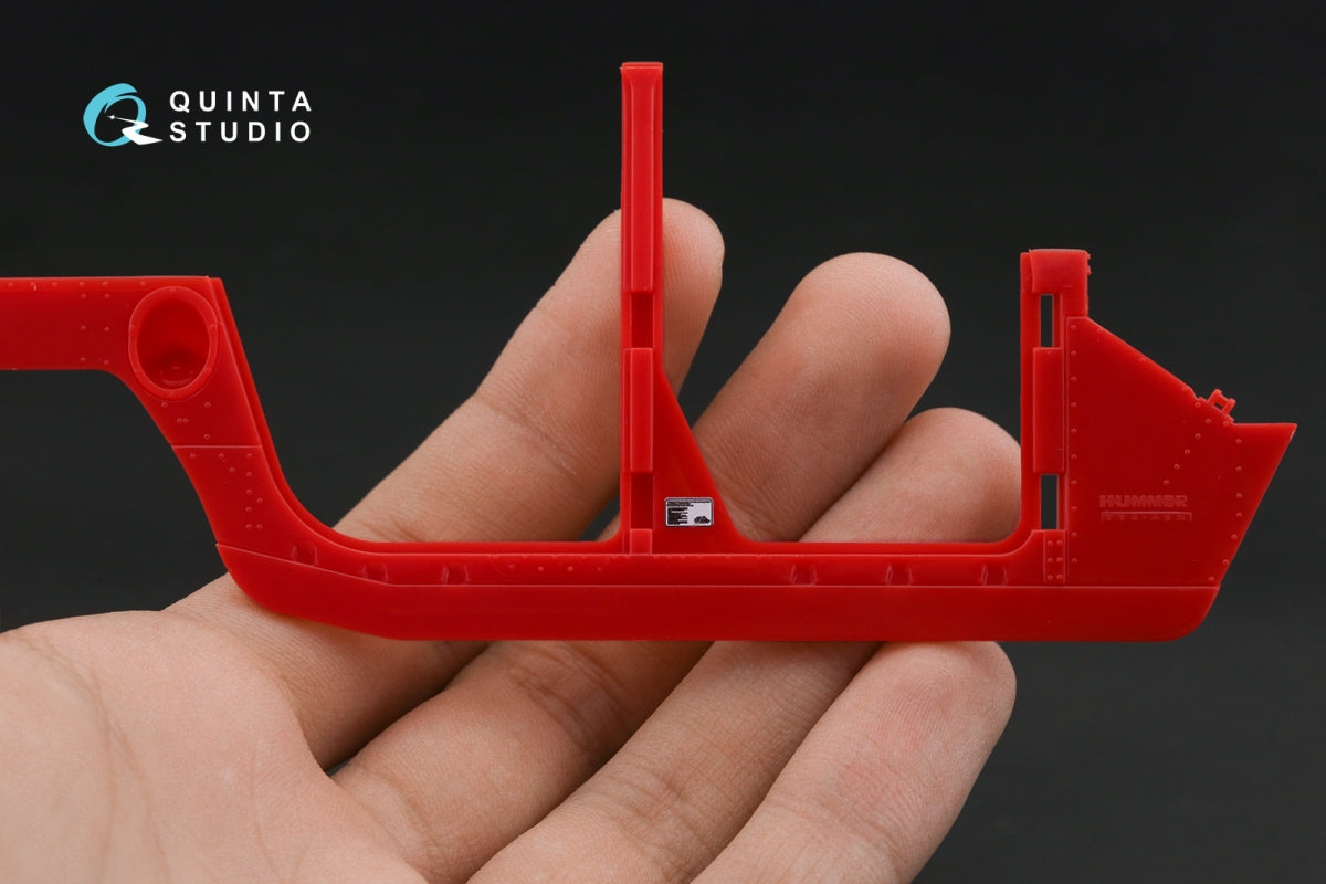 Intérieur imprimé en 3D et coloré sur papier décalcomanie Quinta Studio QD24004 Hummer H1 (MENG) 1/24 – image 11