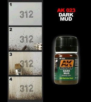AK Interactive AK023 Effet Boue Noire 35 ml – image 2