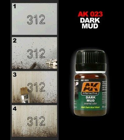 AK Interactive AK023 Effet Boue Noire 35 ml – image 2