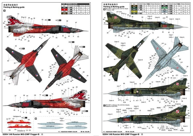 Trumpeter 02854 MIG-23MF Flogger-B 1/48 – imagen 2