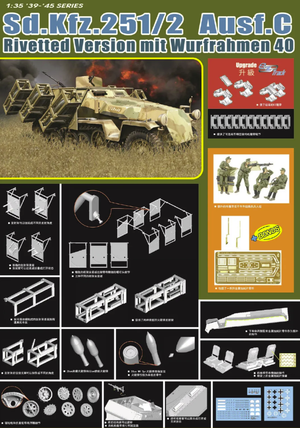 Dragon 6966 Sd.Kfz.251/1 Ausf.C Version rivetée avec Wurfrahmen 40 1/35